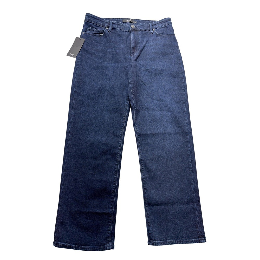 Hudson Los Angeles Womens Jeans Size 14 Blue High Rise Straight Dark Wash NWT